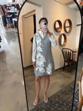 Grey Twofer Shirt Dress