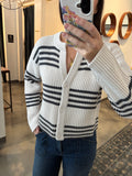 Sand & Ink Striped Cardi