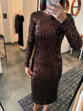 Brown Sequin Dress