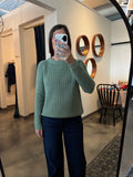 Sage Cotton Fisherman Sweater