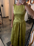 Green Fit Flare Maxi