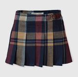 Kids Pleated Plaid Skirt