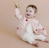 Kids Pink Strawberry Cardi