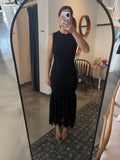 Black Sweater Dress w/ Lace Bottom