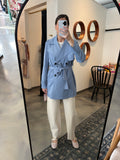Blue Lightweight Belted Trench