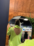 Lime Turtleneck Sweater w/ Cut Out