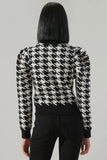 Blakc/White Houndstooth Sweater