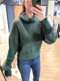 Teal Turtleneck Sweater