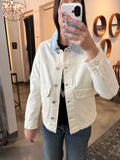 Ecru Denim Utility Jacket