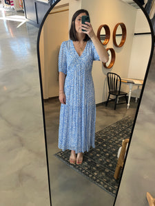 Blue Print Maxi Dress