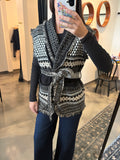 Black Fair Isle Vest