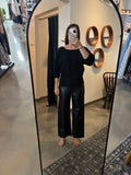 Black Low Back Dolman Sweater