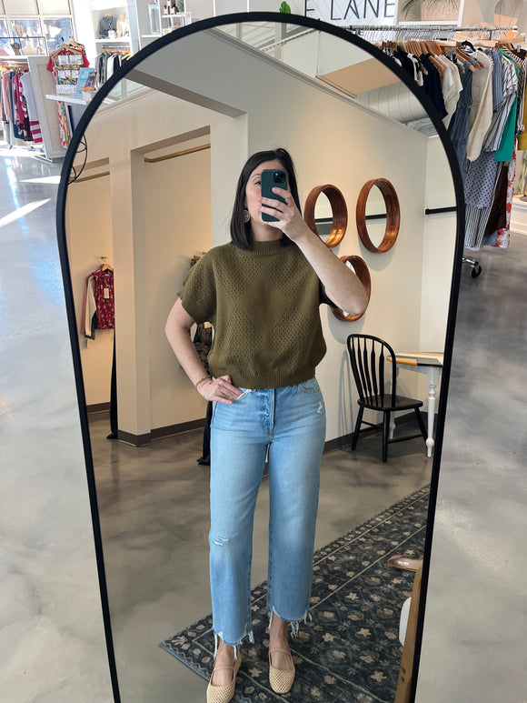 Army Diamon Knit Sweater
