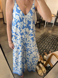 Blue Tie Back Jumpsuit