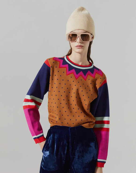 Carmel Multi Design Sweater