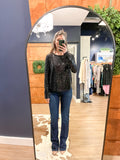 Black Sequin Top