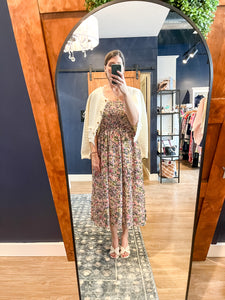 Ivory Frayed Edge Cardi