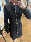 Black Soft Utility Dress