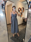 Soft Pinstripe Smock Top Dress