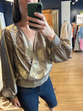 Gold Surplcie Top w/ Glitter