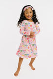 Kids Pink Bow Swing Dress