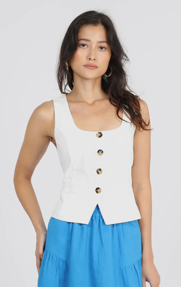 White Vest Top