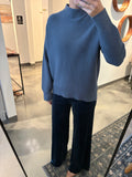 Slate Blue Mock Sweater