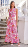 Pink/Orange Maxi Dress