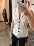 Natural Cinch Waist Vest
