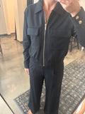 Black Round Trip Pant