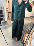 Green Satin Pant