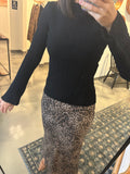Leopard Slip Skirt