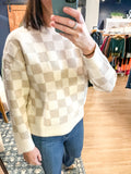 Checkered CozyChic Pullover