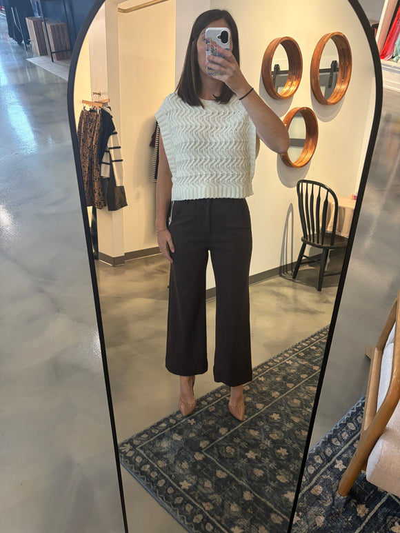 Brown Rylee Crop Pants