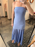 Periwinkle Mixed Material Dress
