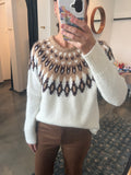 Ivory/Brown Fair Isle Sweater