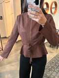 Brown Zipper Jacket