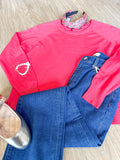 Cherry Pink Easy Sweater