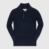 Kids Navy Collar Sweater