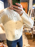 Ivory Rhinestone Embellished Sweater