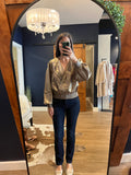 Gold Surplcie Top w/ Glitter