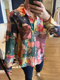 Patchwork Print Button Down