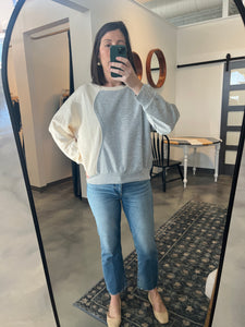 Grey/Ivory Sweatshirt