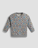 Kids Grey Penguin Sweatshirt
