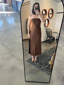 Coco Strapless Satin Dress