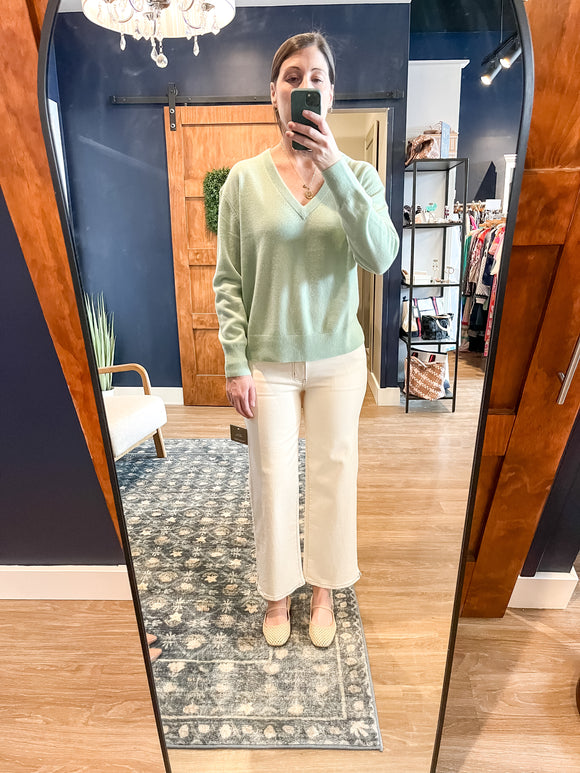 Mint Cashmere VNeck