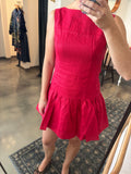 Red Drop Waist Mini Dress