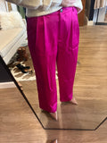 Fuchsia Pintuck Trouser