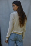 Cream V Neck Cardi