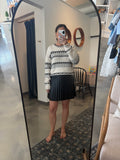 Black Pleated Mini Skirt